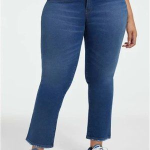 BNWT Good American Curve Straight Jeans, Size 15 Plus